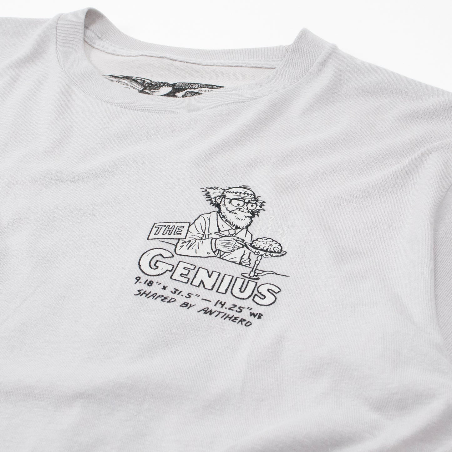 Anti Hero The Genius T-shirt - Silver/ Grey/ Black - Prime Delux Store