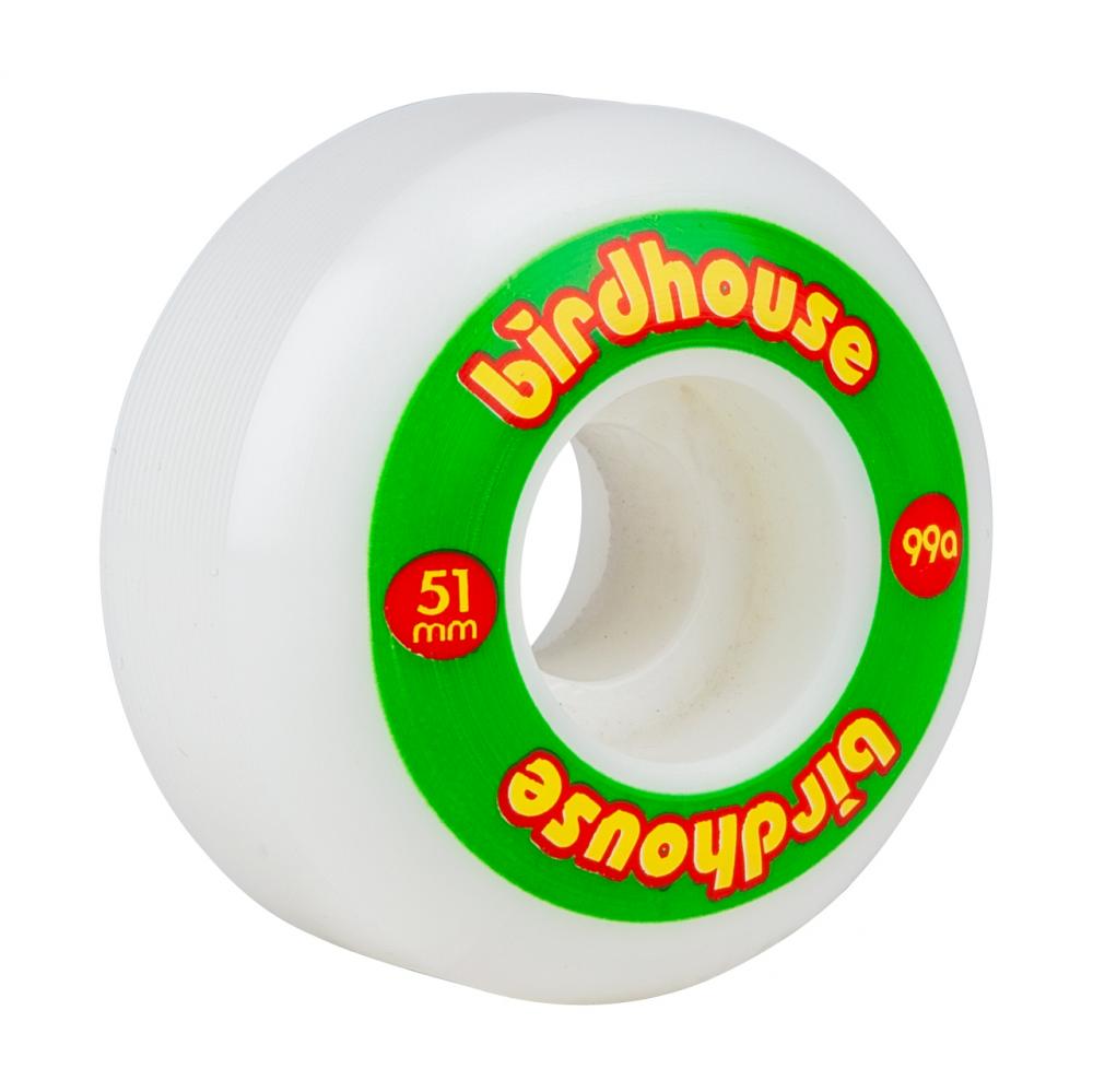 Birdhouse - 51mm - Logo Wheels 99a - White - Prime Delux Store