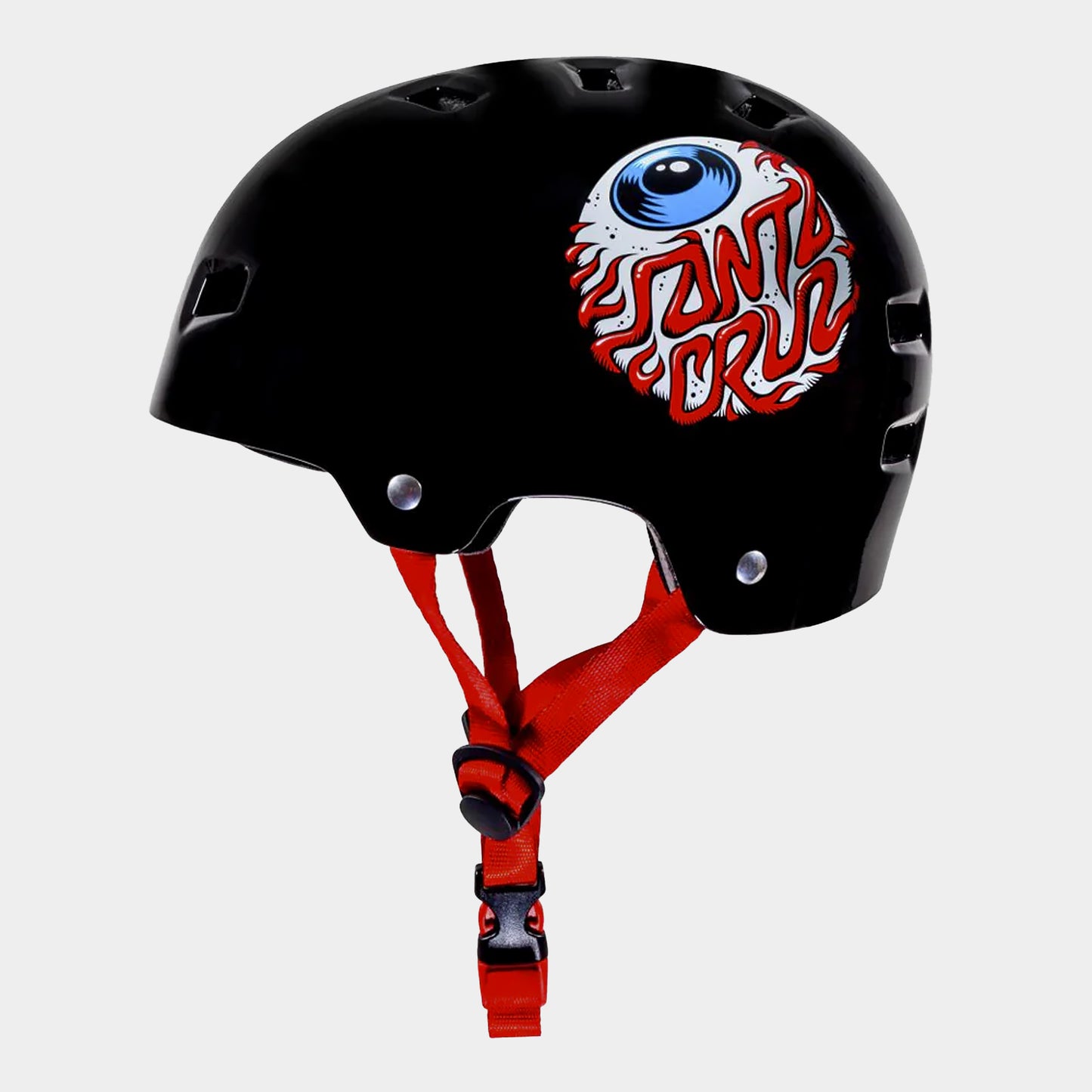 Bullet x Santa Cruz Helmet Eyeball Youth - Gloss Black - Prime Delux Store