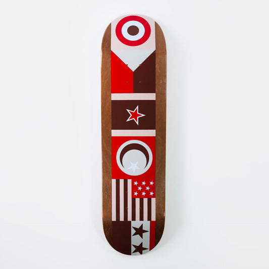 Chocolate - 8.25" Jordan Trahan Flyin' the Chocolate Flags Deck - Brown, available at Prime Delux Store, Plymouth, Devon.