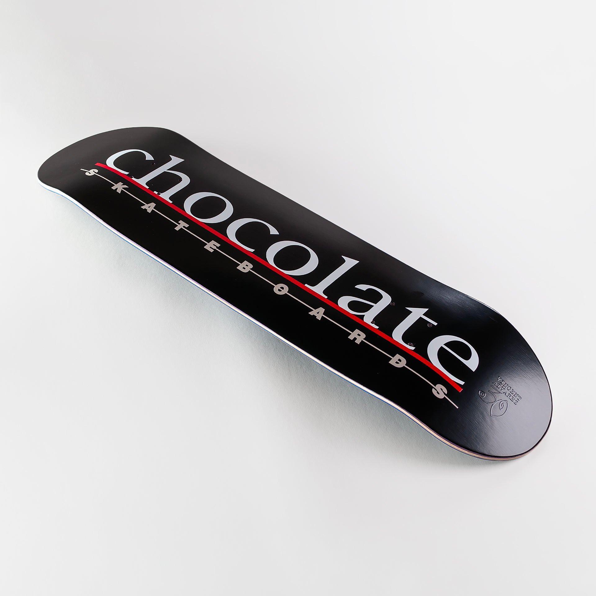 Chocolate 8.25" The Bar Logo Vincent Alvarez Deck - Black - Prime Delux Store