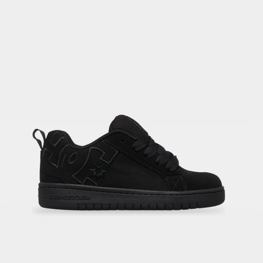 DC Court Graffik Youth Shoes - Black/Black - Prime Delux Store
