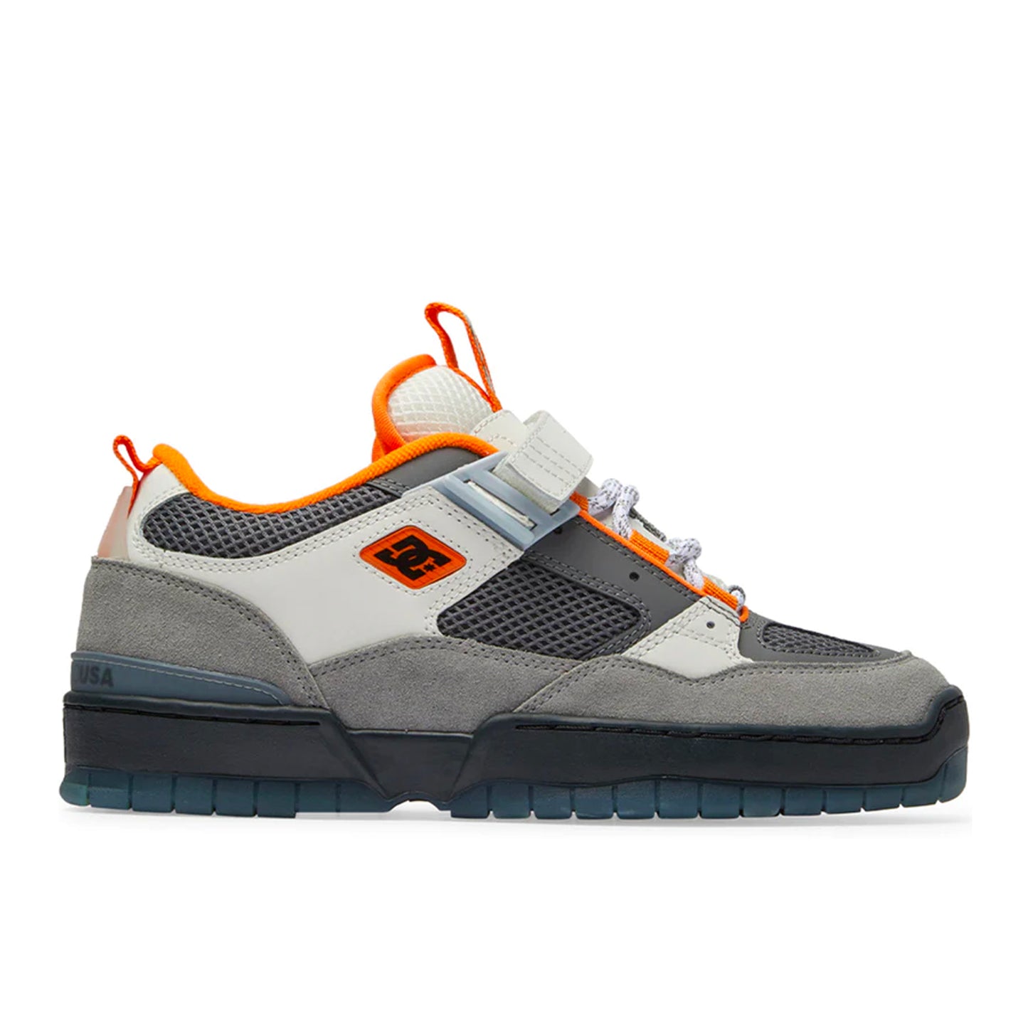 DC JS 1 Shoes - Grey/ Black/ Orange - Prime Delux Store
