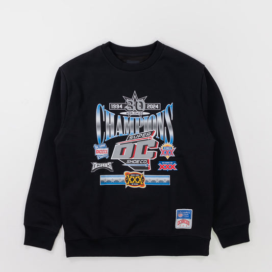 DC Old Champs Crew Sweat - Black - Prime Delux Store