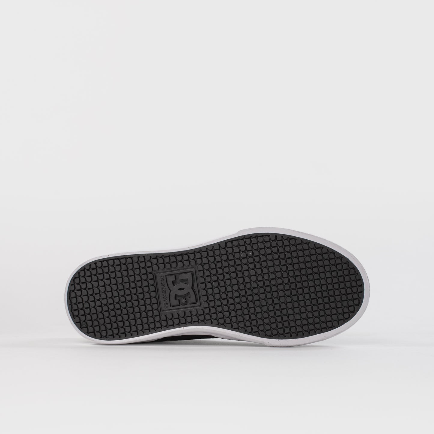 Sole image of the DC Onyx Kids Shoes - Black/ White, available at Prime Delux Store, Plymouth, Devon, UK.