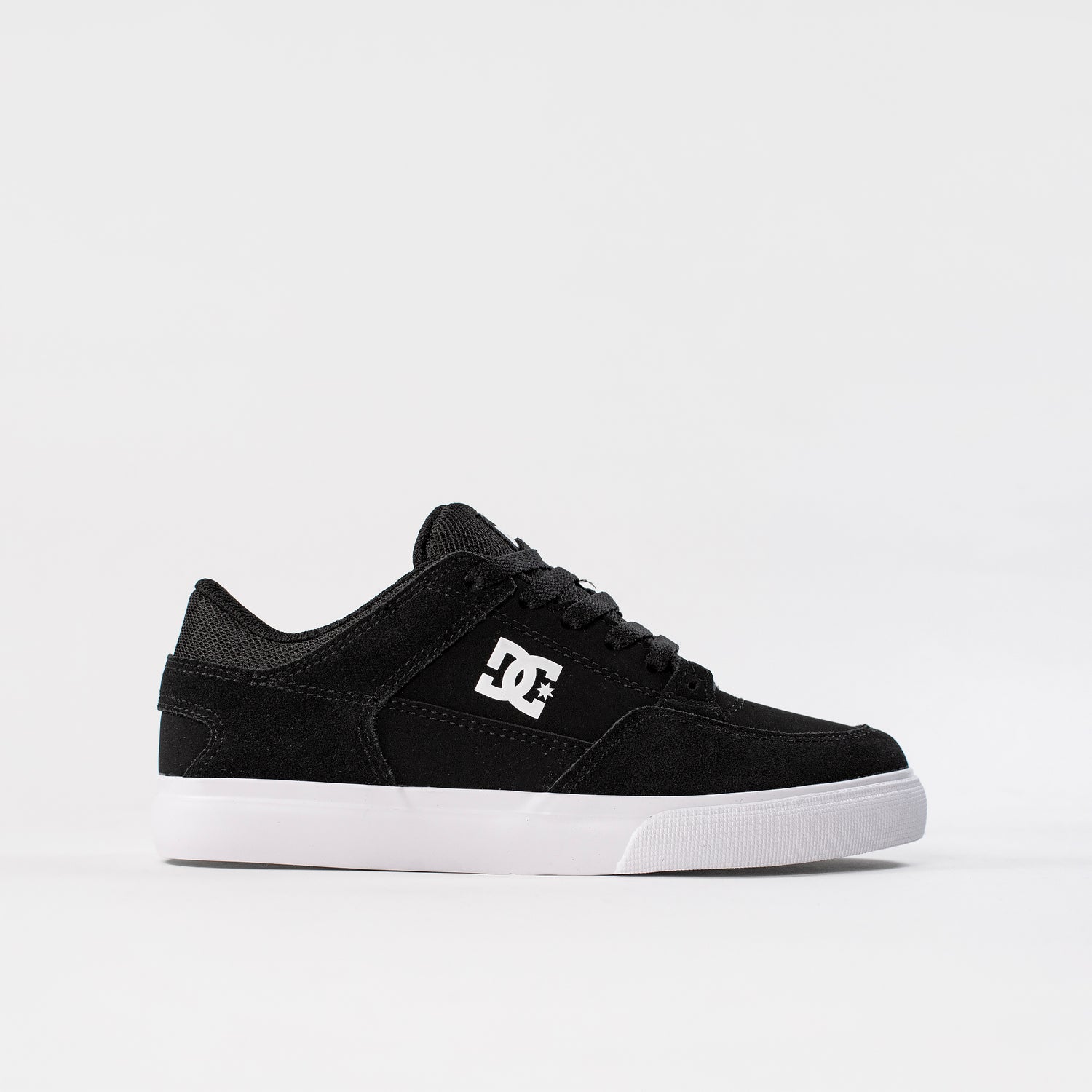 Side Image of the DC Onyx Kids Shoes - Black/ White, available at Prime Delux Store, Plymouth, Devon, UK.