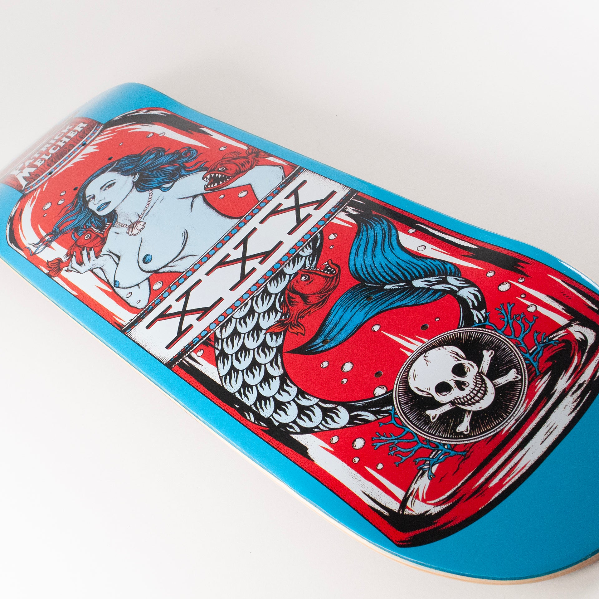 Death 8" Patrick Melcher Mermaid Deck - Blue - Prime Delux Store