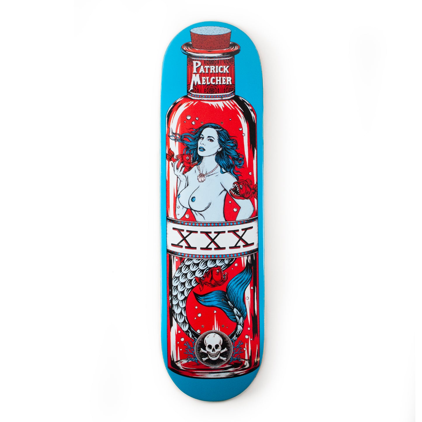 Death 8" Patrick Melcher Mermaid Deck - Blue - Prime Delux Store