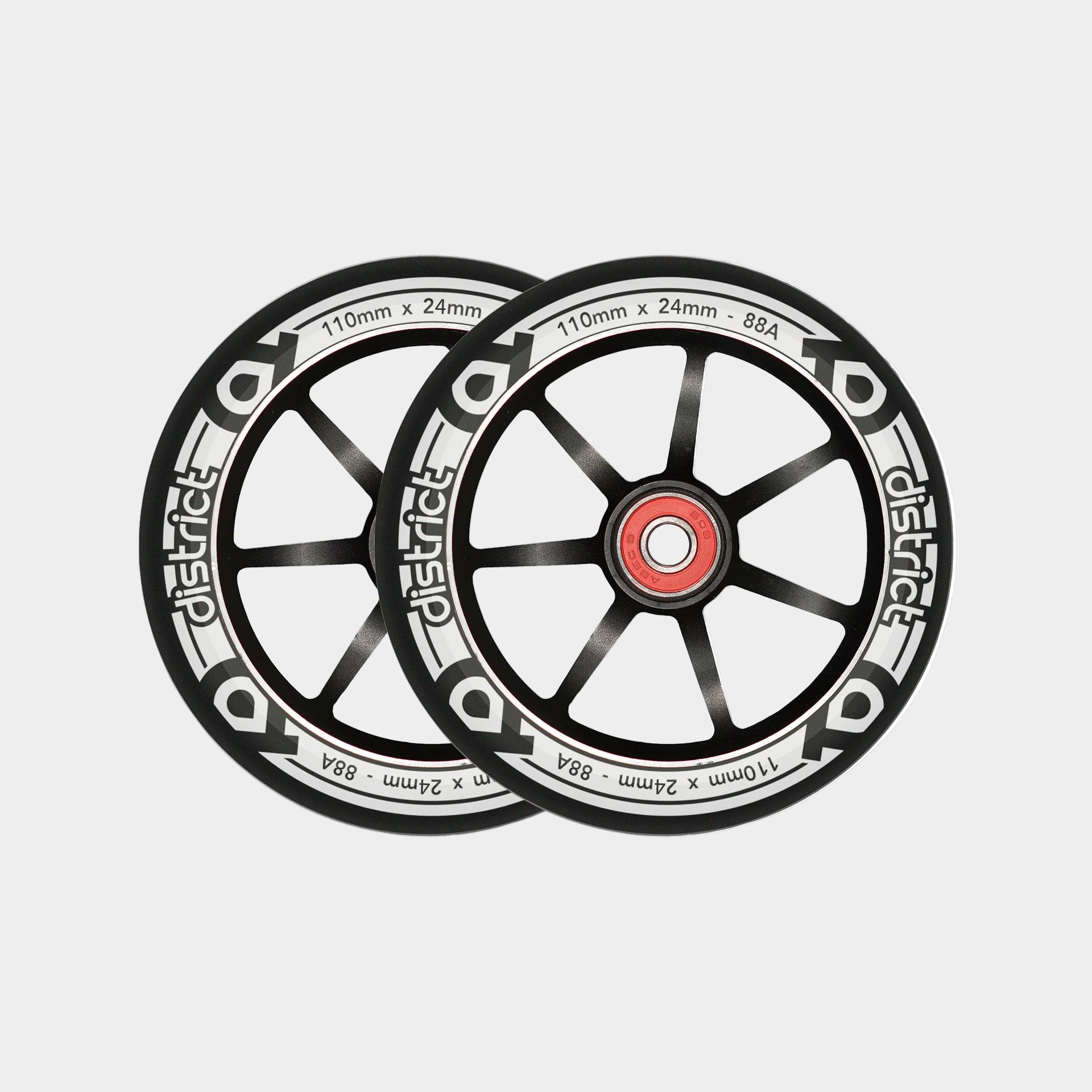 District Scooters S-Series 110mm Wheel - Black/White - Prime Delux Store