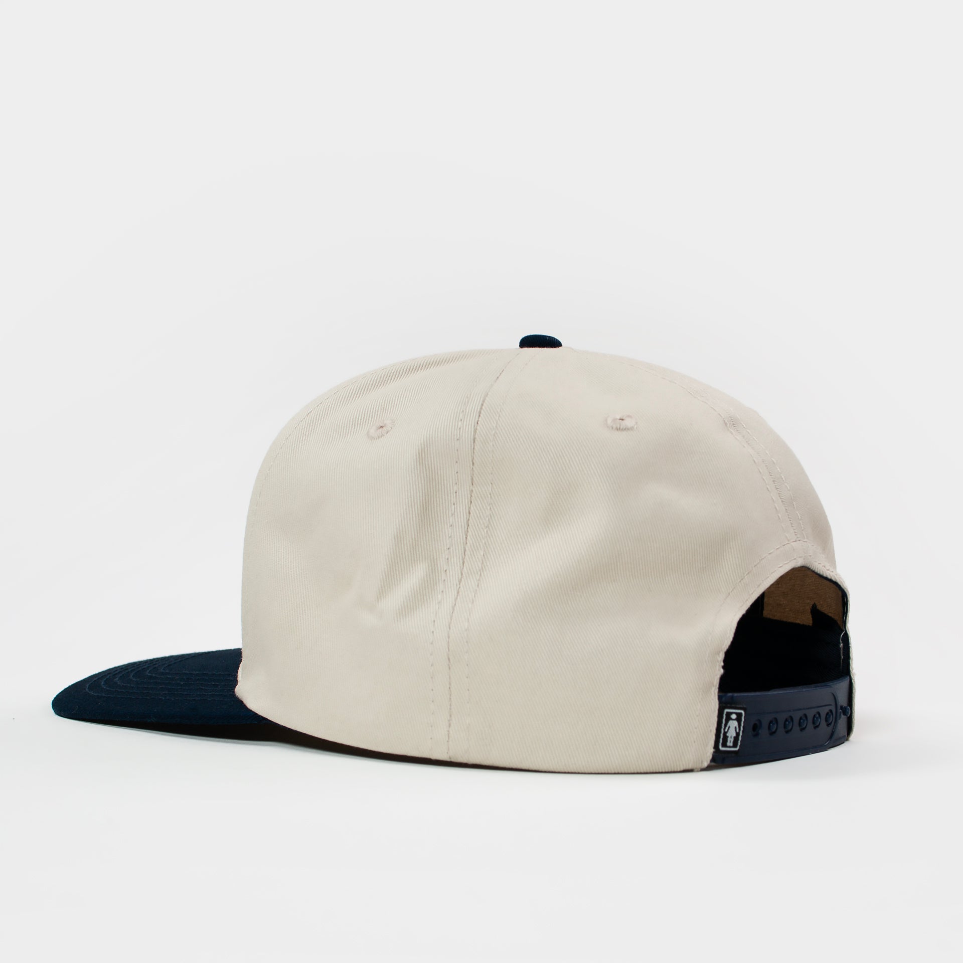 Girl Caution 6-Panel 2 Tone Hat - Sand/Navy - Prime Delux Store