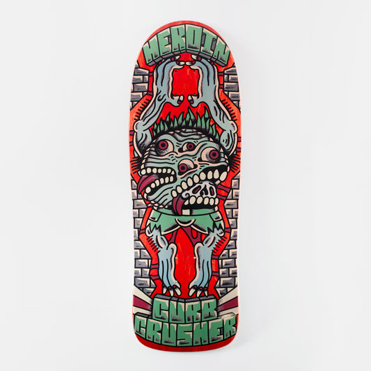Heroin 10.25" Curb Crusher X Crawe Deck - Multi, available at Prime Delux Store, Plymouth, Devon.