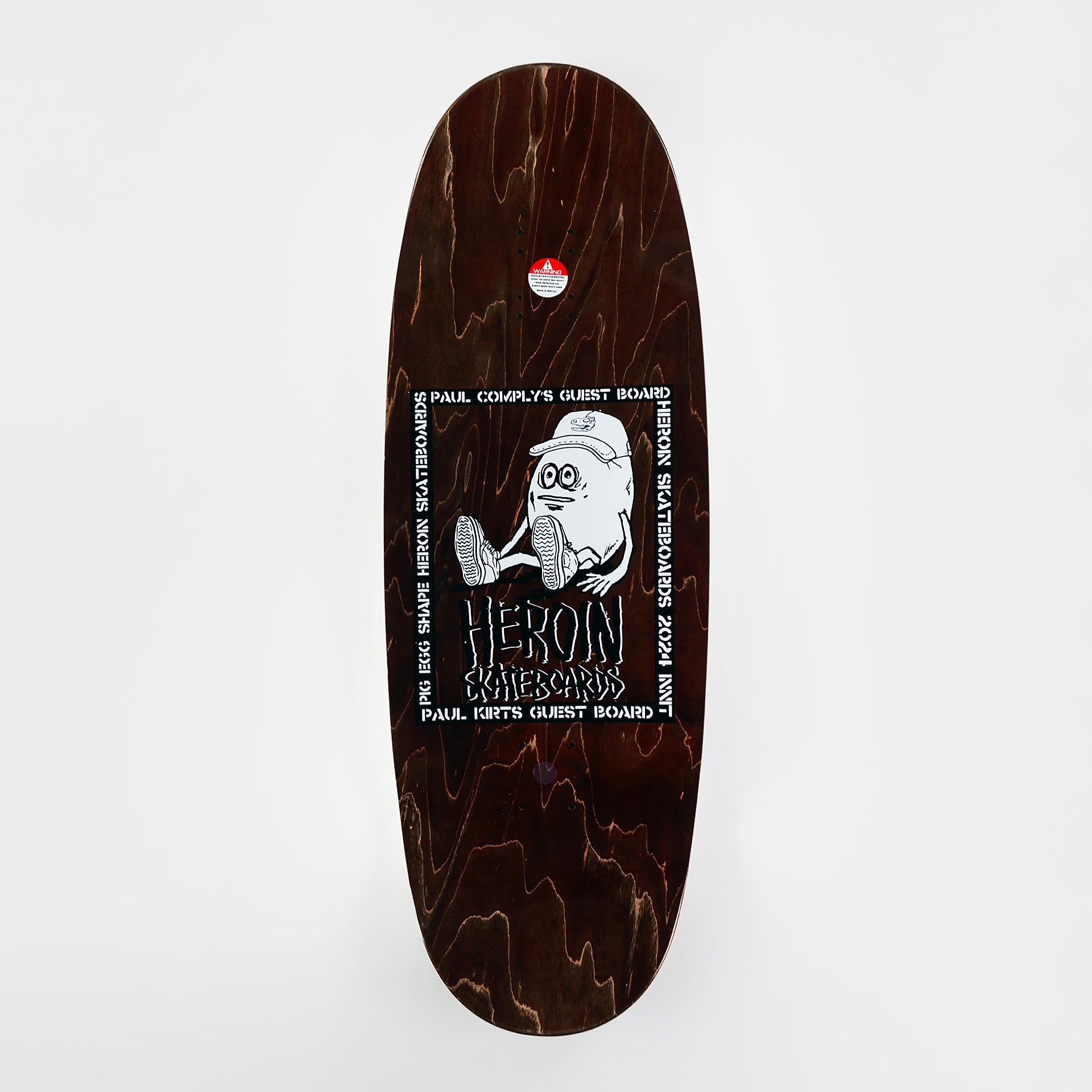 Heroin 10.4" Pauls Egg Deck - Green Stain - Prime Delux Store