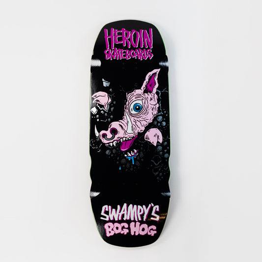 Heroin 10.75" Swampy's Bog Hog Deck - Black - Prime Delux Store