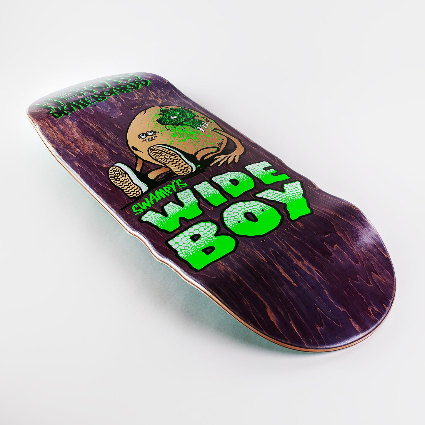 Heroin 10.75" Swampys Wide Boy Deck - Purple Stain - Prime Delux Store