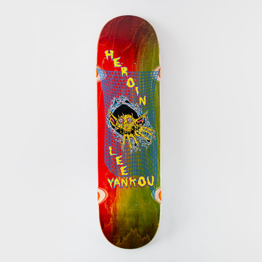 Heroin 8.25" Lee Yankou Imp Invader Deck - Multi, available at Prime Delux Store, Plymouth, Devon.