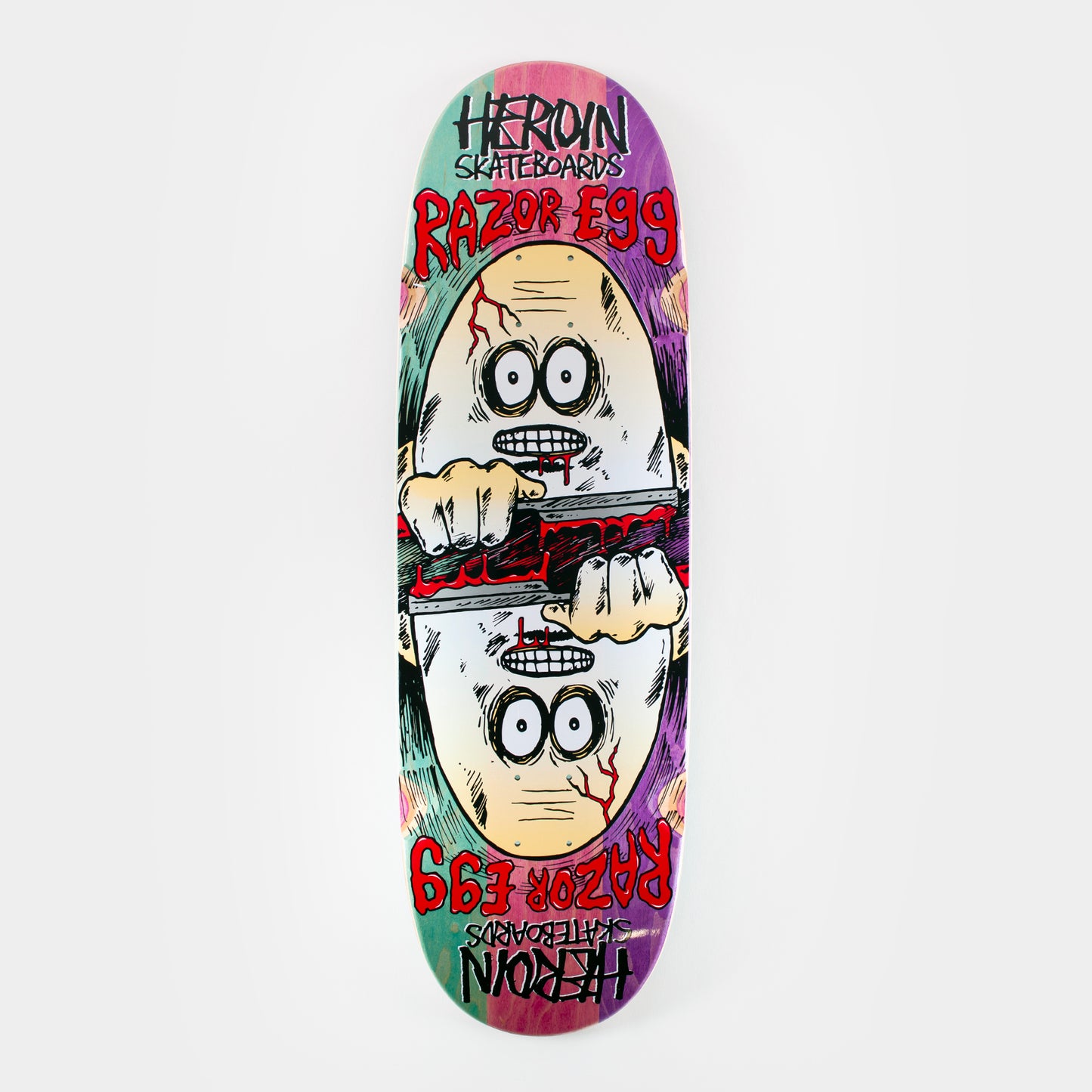 Heroin 9.5" Razoregg Symetrical Spliced Deck - Multi - Prime Delux Store