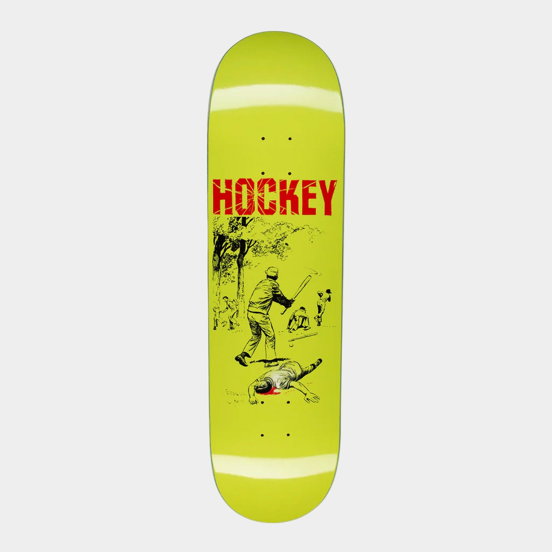 Hockey Skateboards - 8.38" - Baseball Deck - Yellow - Prime Delux Store