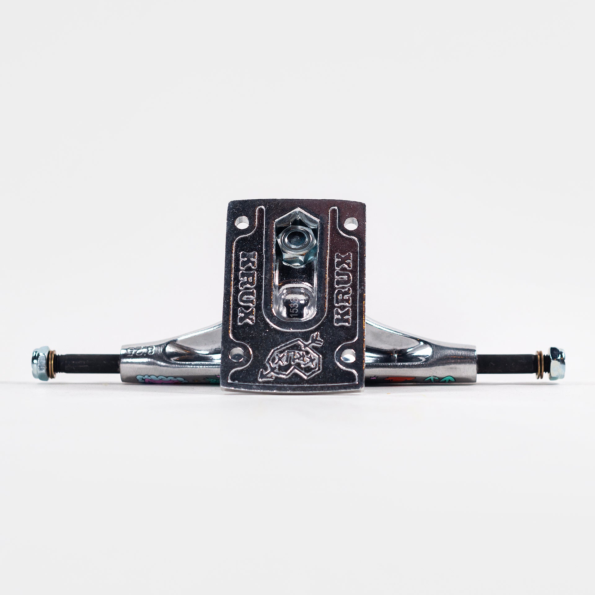 Krux Trucks K5 DLK Skate Like A Girl Standard - Silver/Multi ( Sold as a pair ) - Prime Delux Store