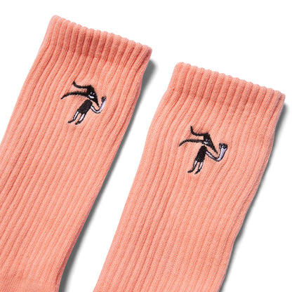 Lakai - Flare Face Crew Socks - Burnt Orange - Prime Delux Store