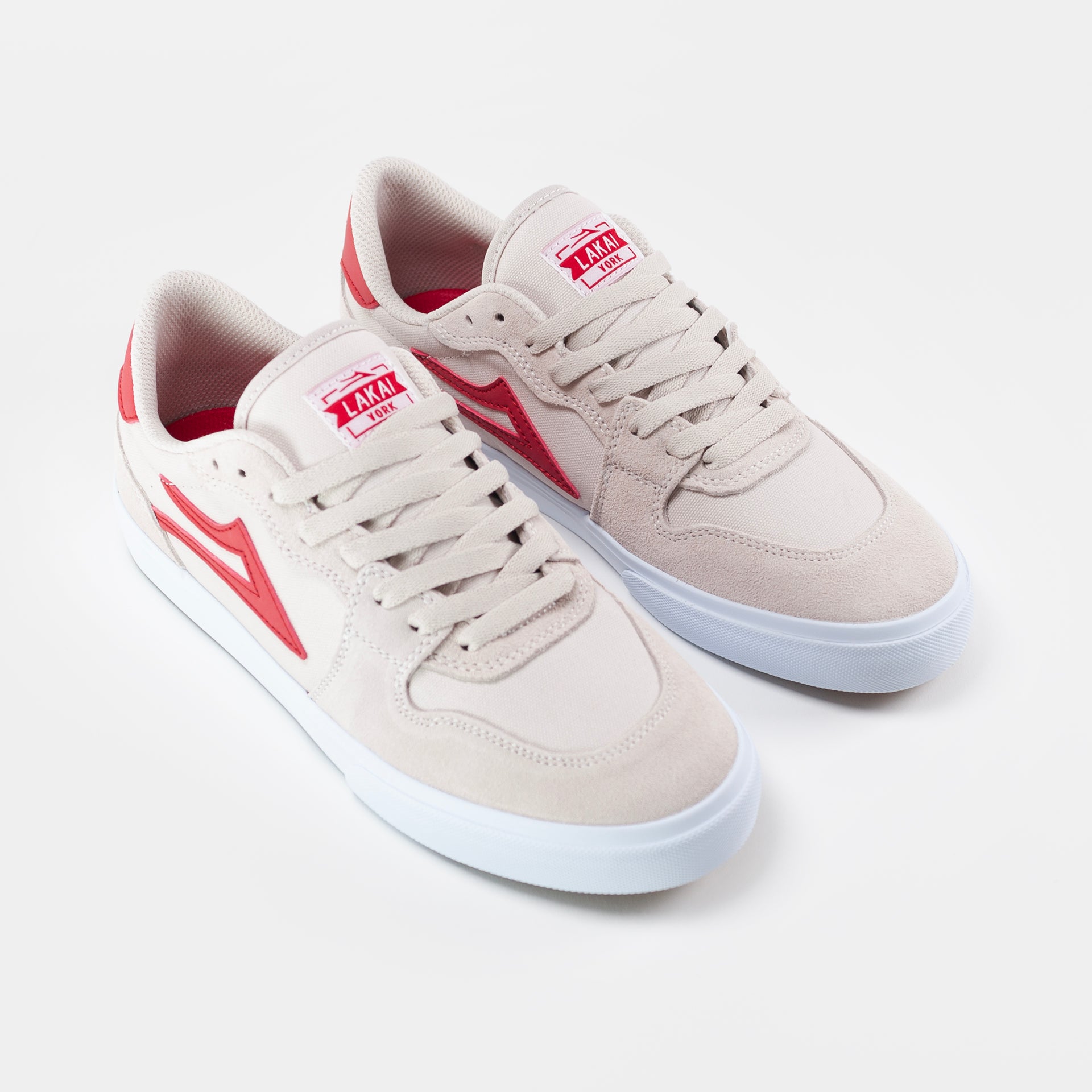 Lakai - York Shoes - White/Red - Prime Delux Store