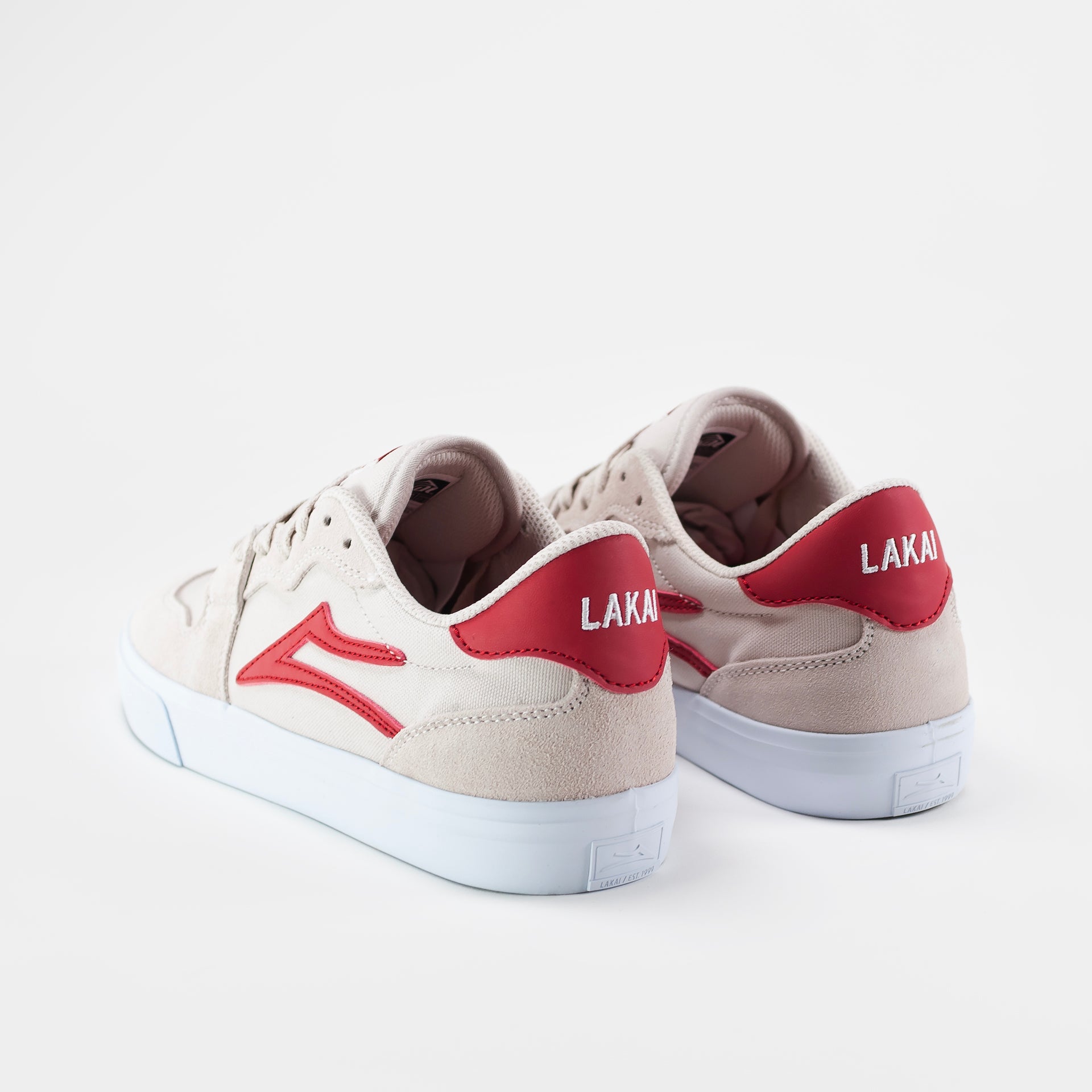 Lakai - York Shoes - White/Red - Prime Delux Store