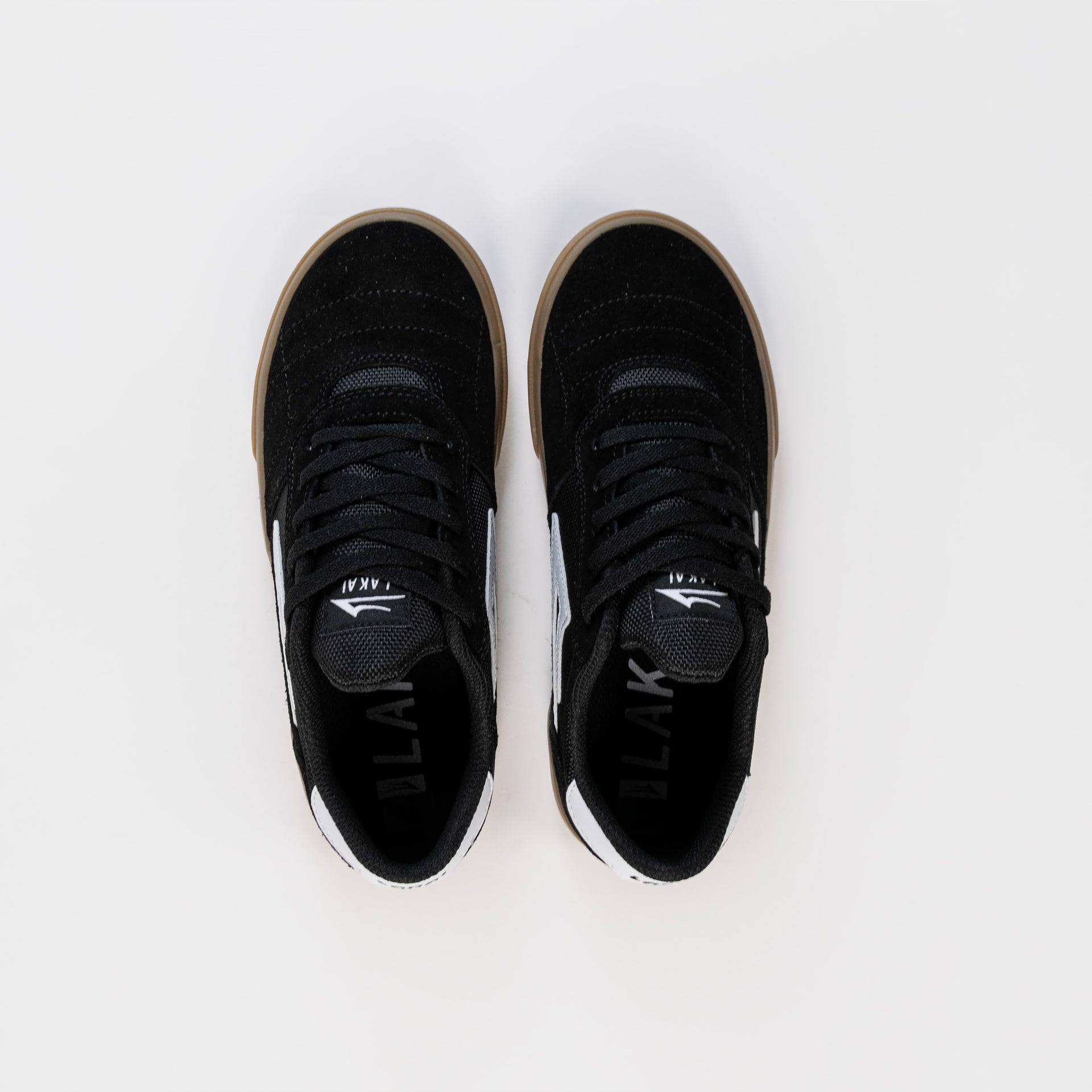 Lakai Cambridge Kids Skate Shoes - Black/Gum, available at Prime Delux Store, Plymouth, Devon, UK.