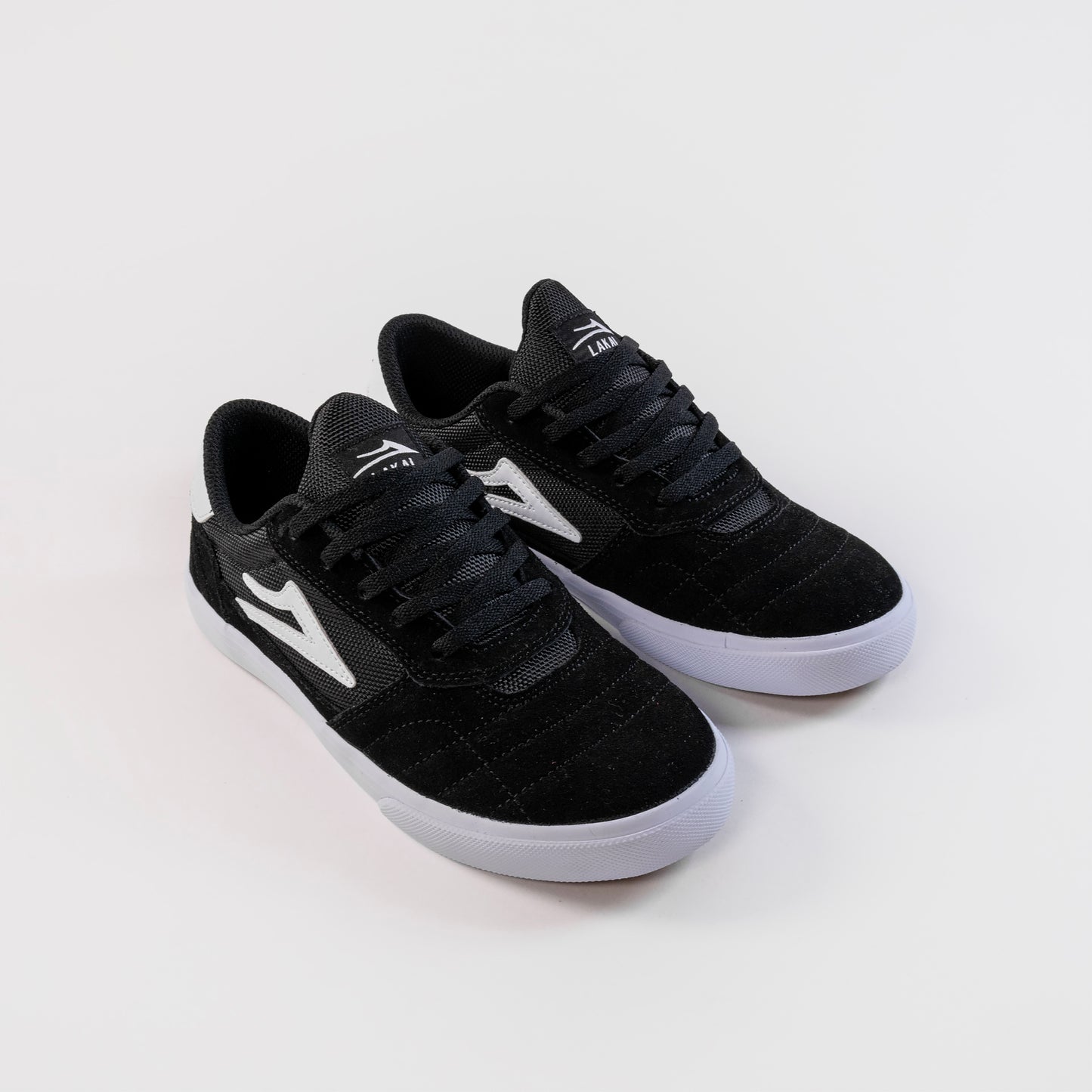 Lakai Cambridge Kids Skate Shoes - Black/White, available at Prime Delux Store, Plymouth, Devon, UK.