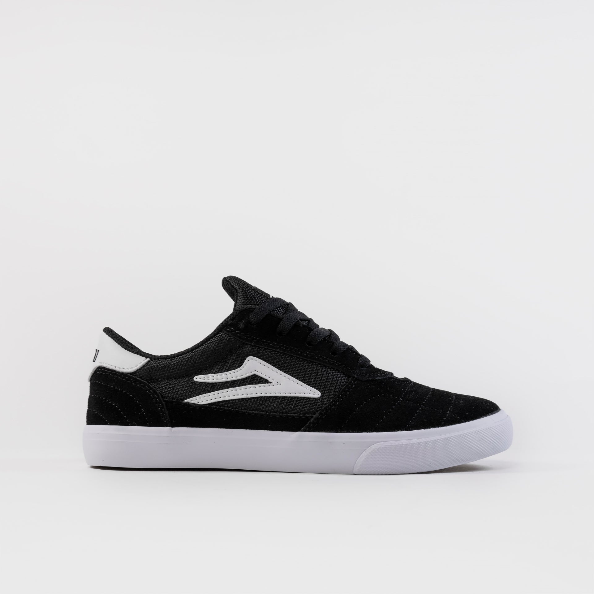 Lakai Cambridge Kids Skate Shoes - Black/White, available at Prime Delux Store, Plymouth, Devon, UK.