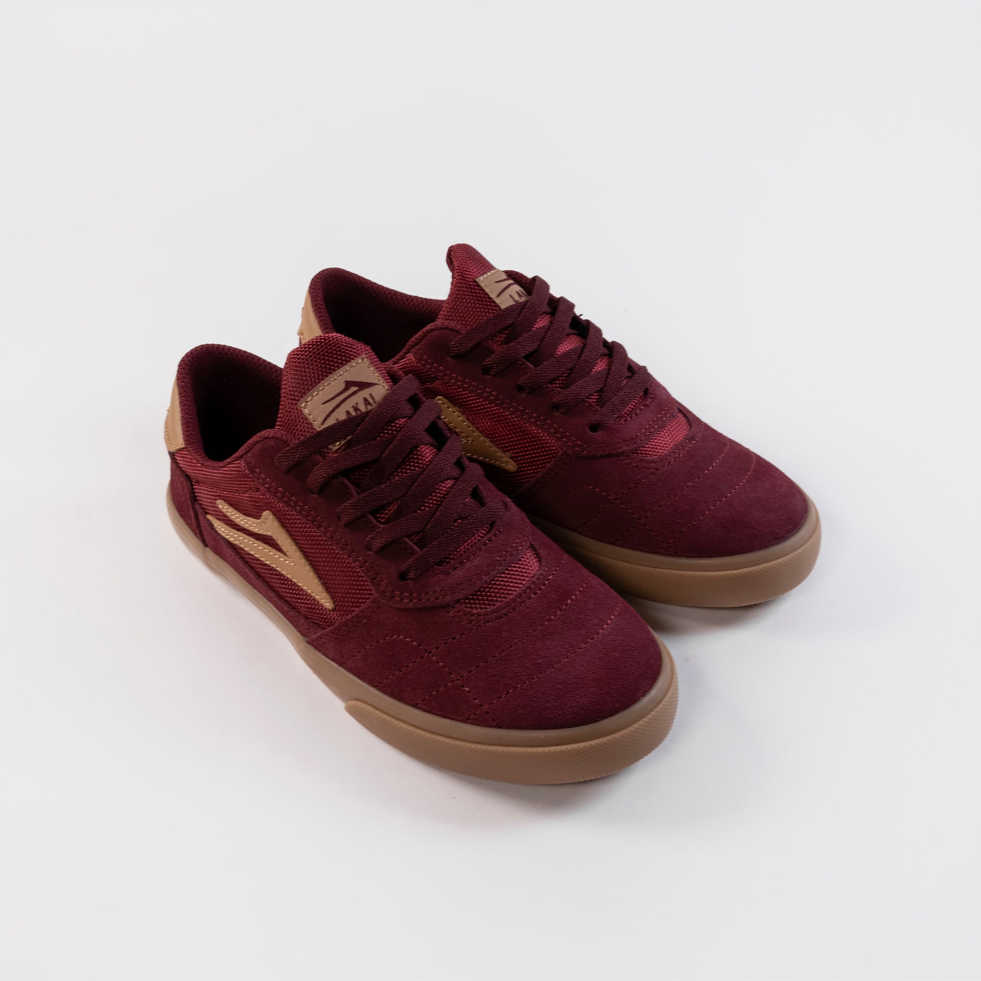 Lakai Cambridge Kids Skate Shoes - Burgundy, available at Prime Delux Store, Plymouth, Devon, UK.