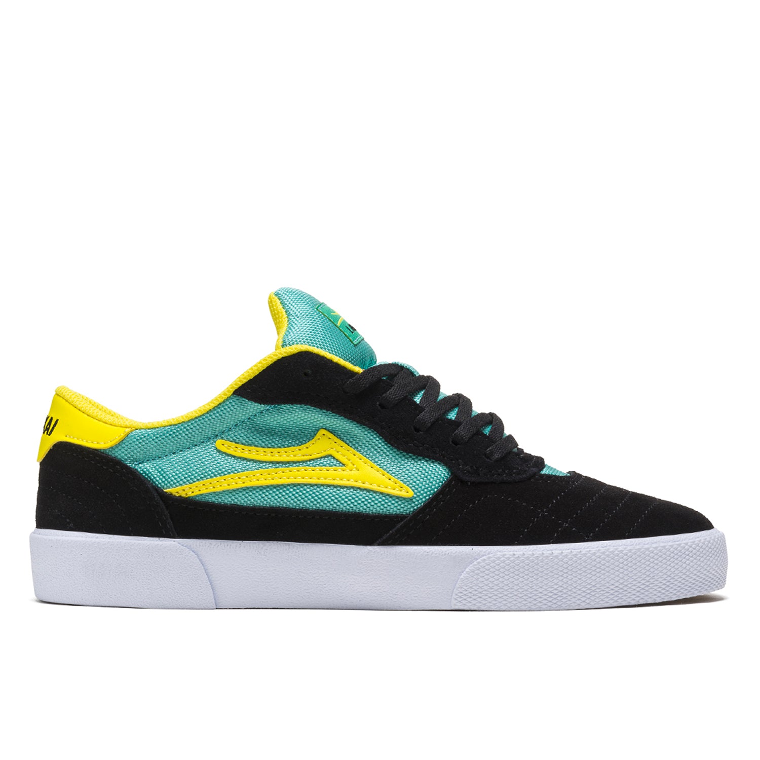 Lakai Cambridge Skate Shoes - Black/Teal Suede - Prime Delux Store