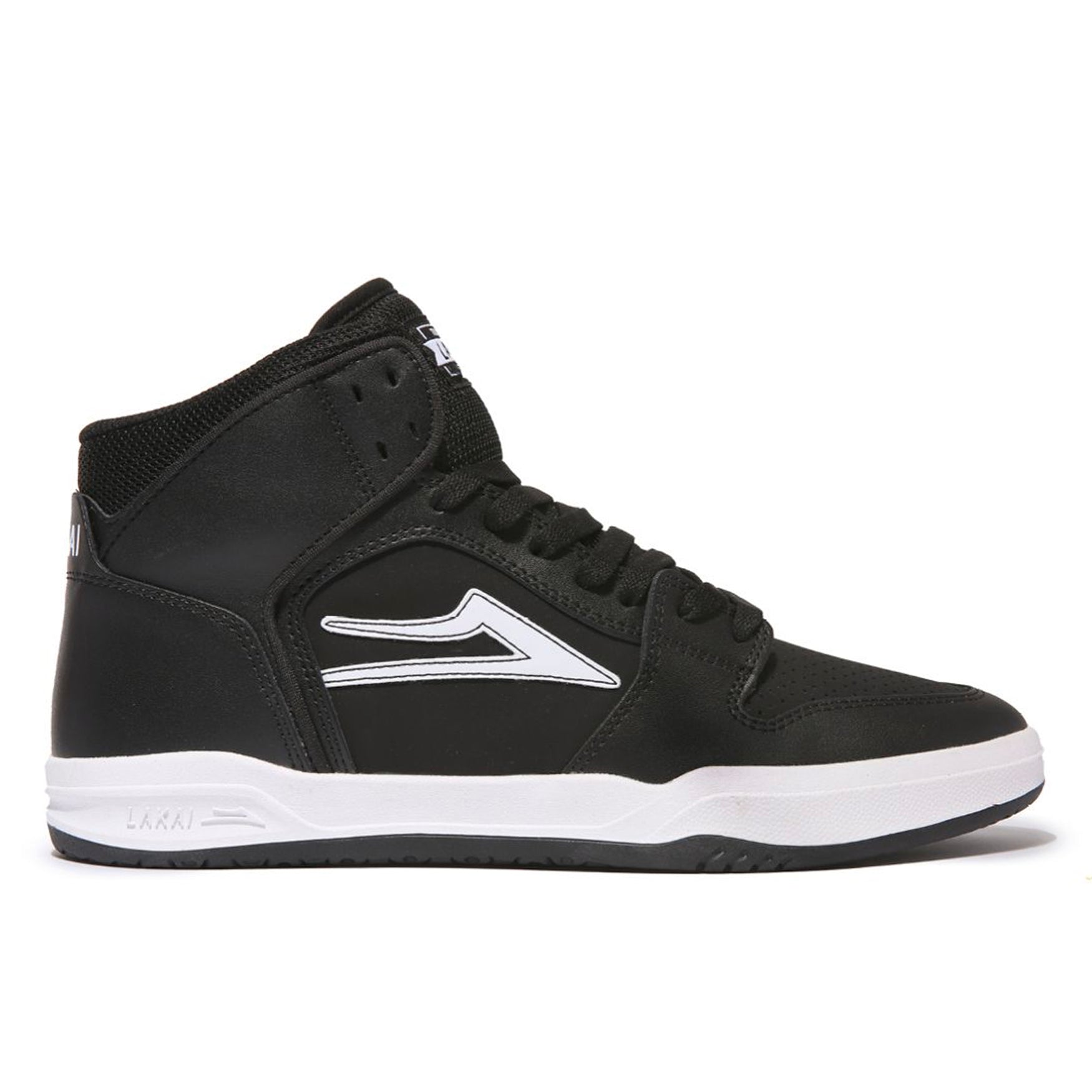 Lakai Telford High Shoe - Black Leather - Prime Delux Store