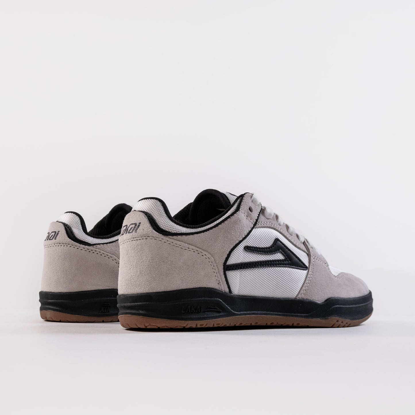 Lakai Telford Low Skate Shoes - White/Black, available at Prime Delux Store, Plymouth, Devon, UK.