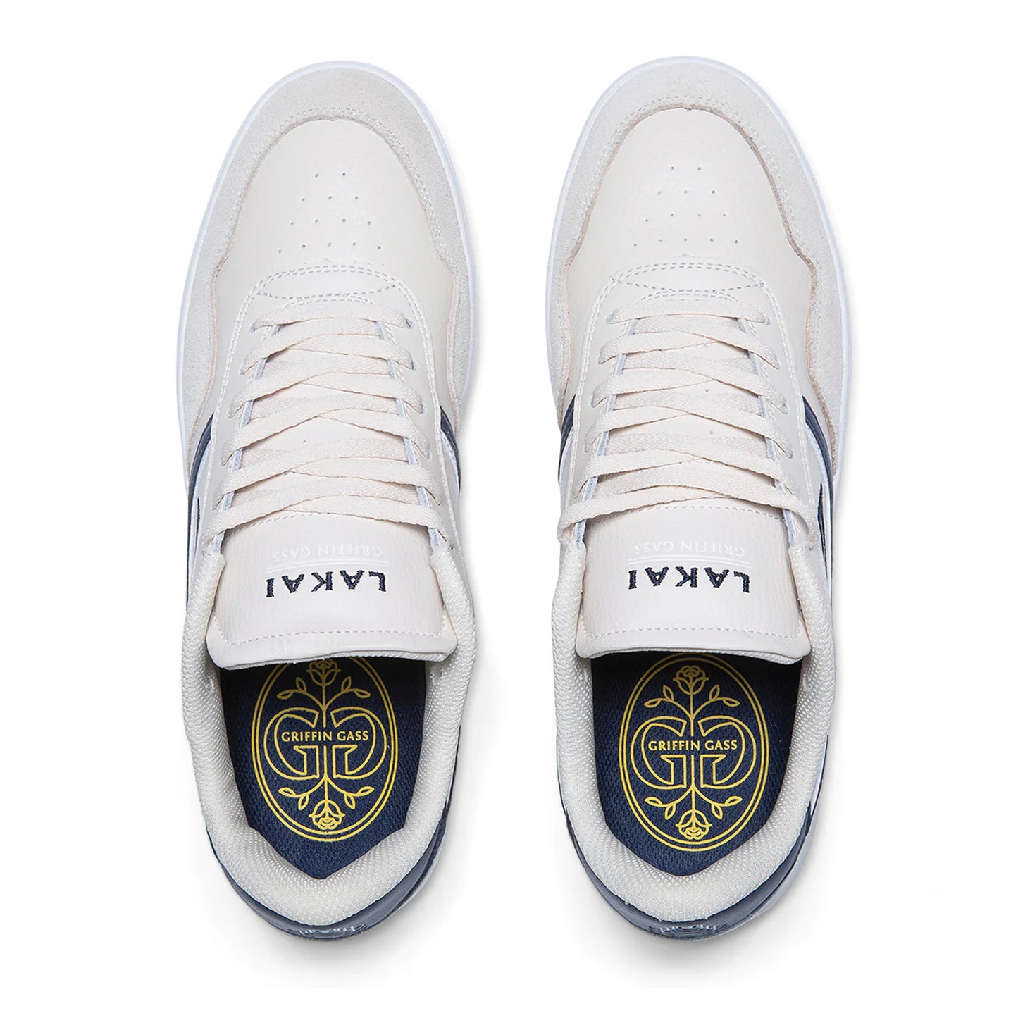 Lakai Terrace Skate Shoes - Cream/ Navy - Prime Delux Store