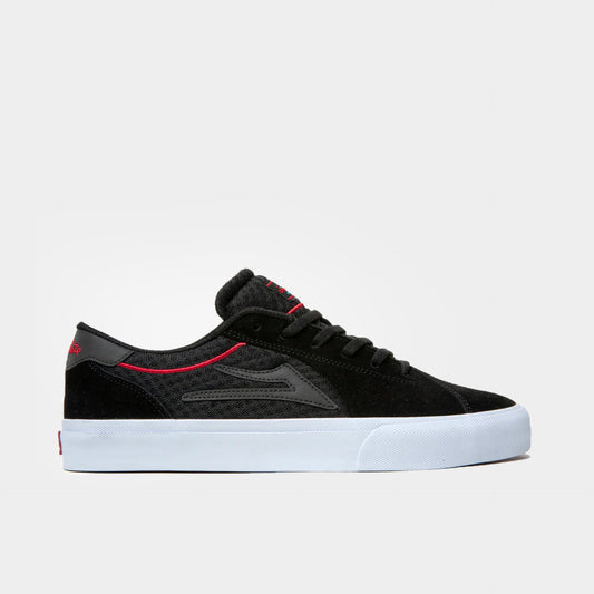 Lakai x Chocolate Flaco II Shoes - Black/ Red - Prime Delux Store