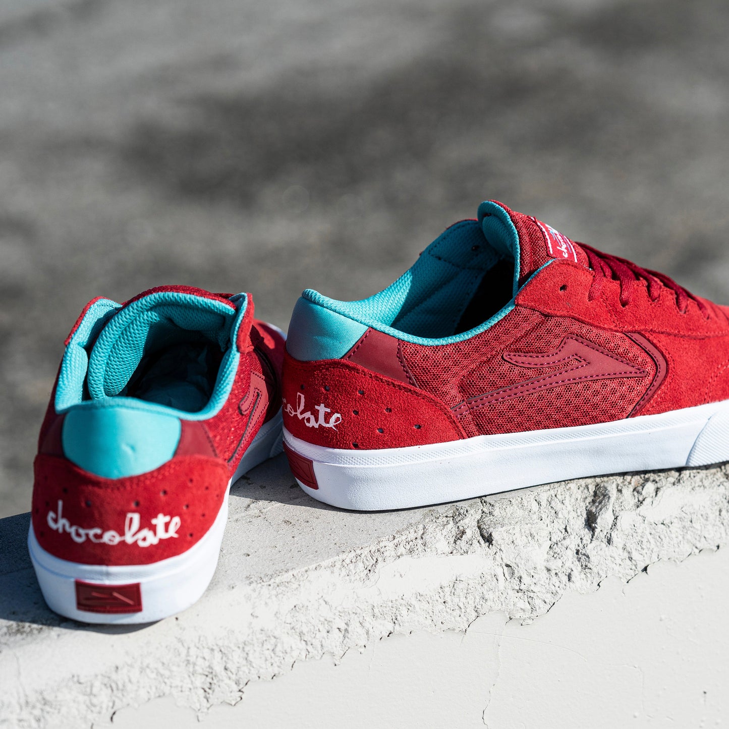 Lakai x Chocolate - Atlantic Vulc Shoes - Red - Prime Delux Store