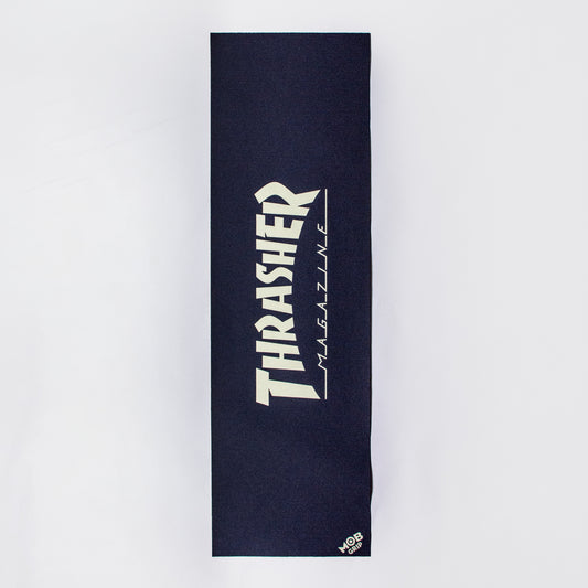 Mob Griptape Thrasher Glow Logo Sheet, available at Prime Delux Store, Plymouth, Devon, UK.