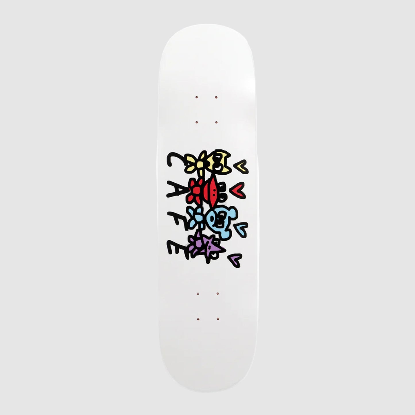 Skateboard Cafe - 8.25" - "Pals" Deck C2 Shape - White - Prime Delux Store