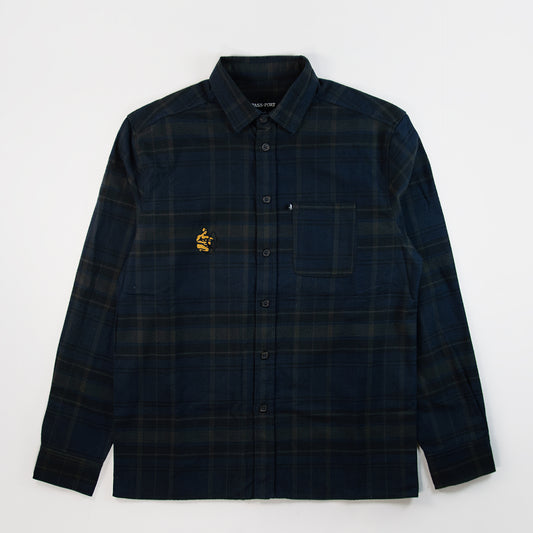 Pass Port - Potters Mark Workers Flannel - Navy