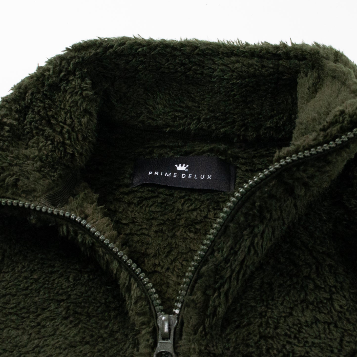 Prime Delux - Icon 2 Sherpa Full Zip Jacket - Army - Prime Delux Store