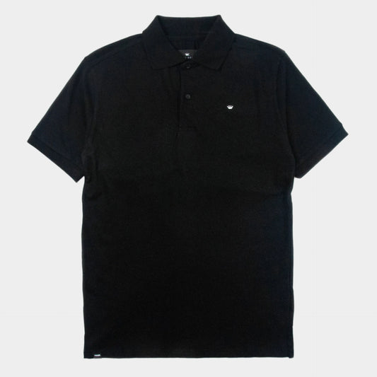 Prime Delux - Icon 2 Stretch Piqué Polo Shirt - Black - Prime Delux Store