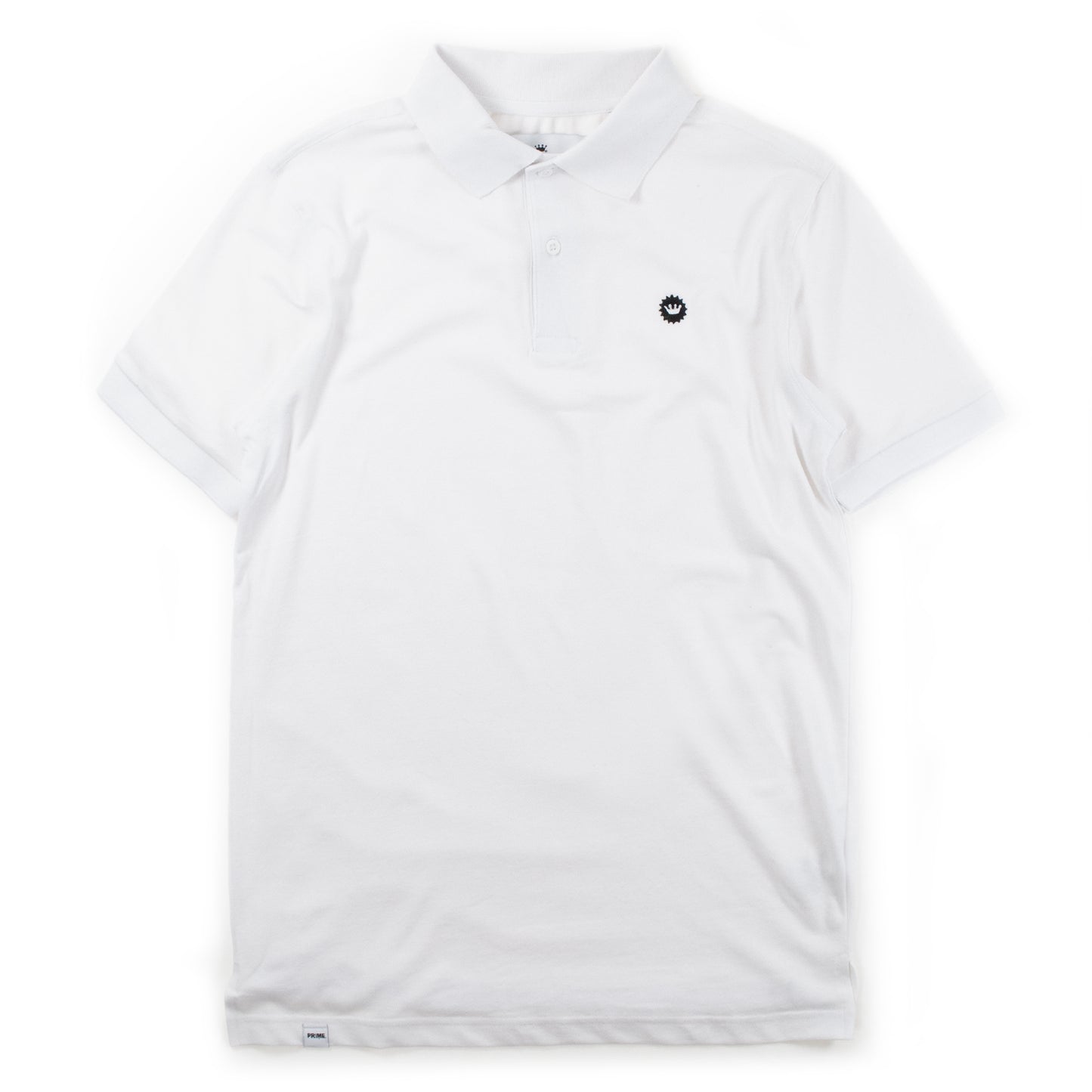 Prime Delux - Icon 2 Stretch Piqué Polo Shirt - White - Prime Delux Store