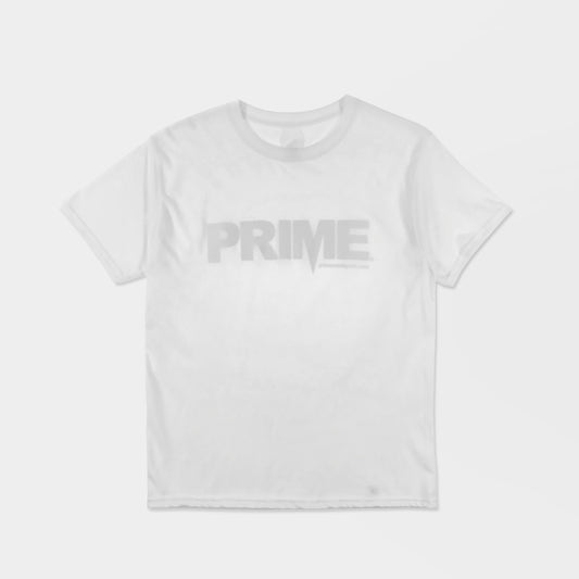 Prime Delux OG Logo Kids T Shirt - White/White - Prime Delux Store