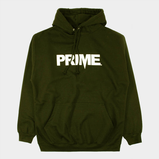 Prime Delux OG Logo Hooded Sweat - Military Green - Prime Delux Store