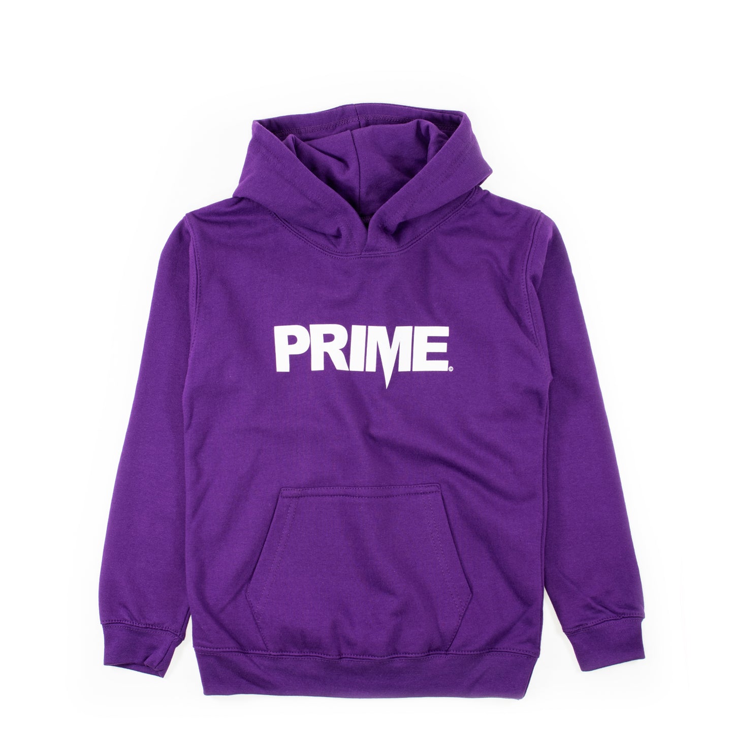 Prime Delux OG Logo Kids Hooded Sweat - Purple / White - Prime Delux Store