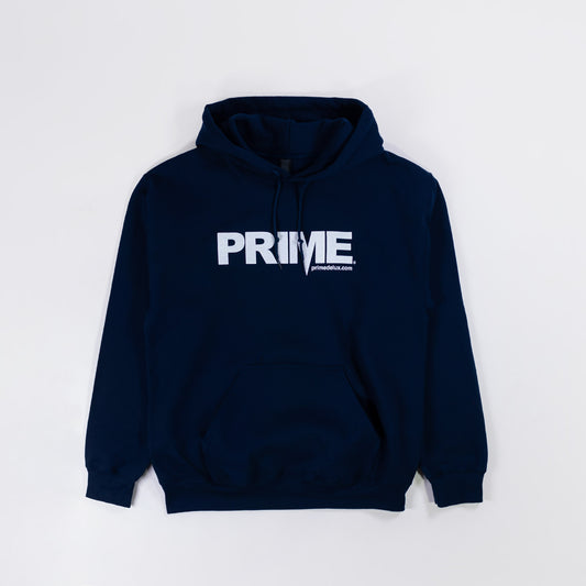 Prime Delux OG Logo Kids Hooded Sweat - French Navy / White - Prime Delux Store