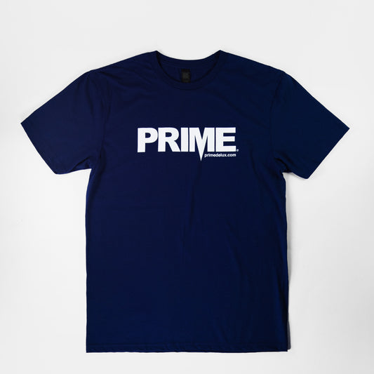 Prime Delux OG Logo T Shirt - Navy / White - Prime Delux Store