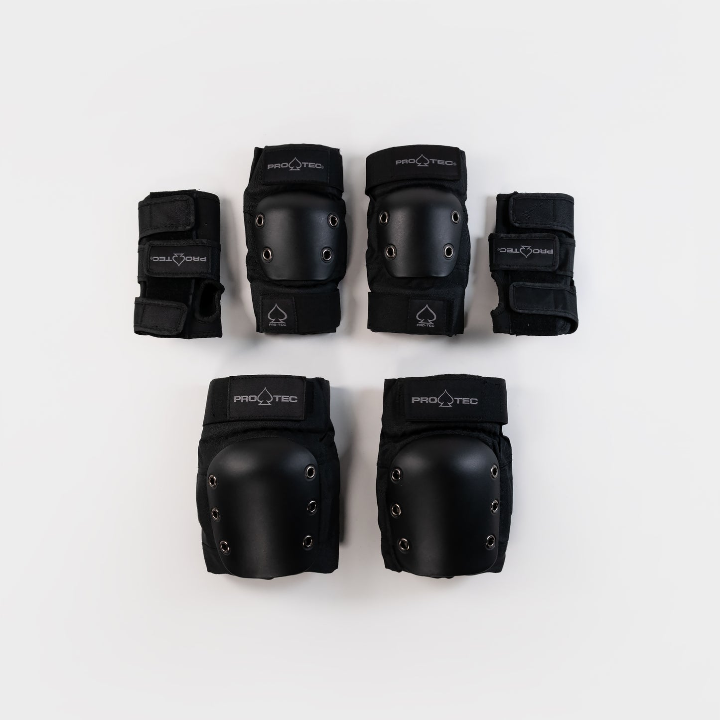 Pro-Tec Street Gear Open Back 3 Pack Pad Set - Black - Prime Delux Store