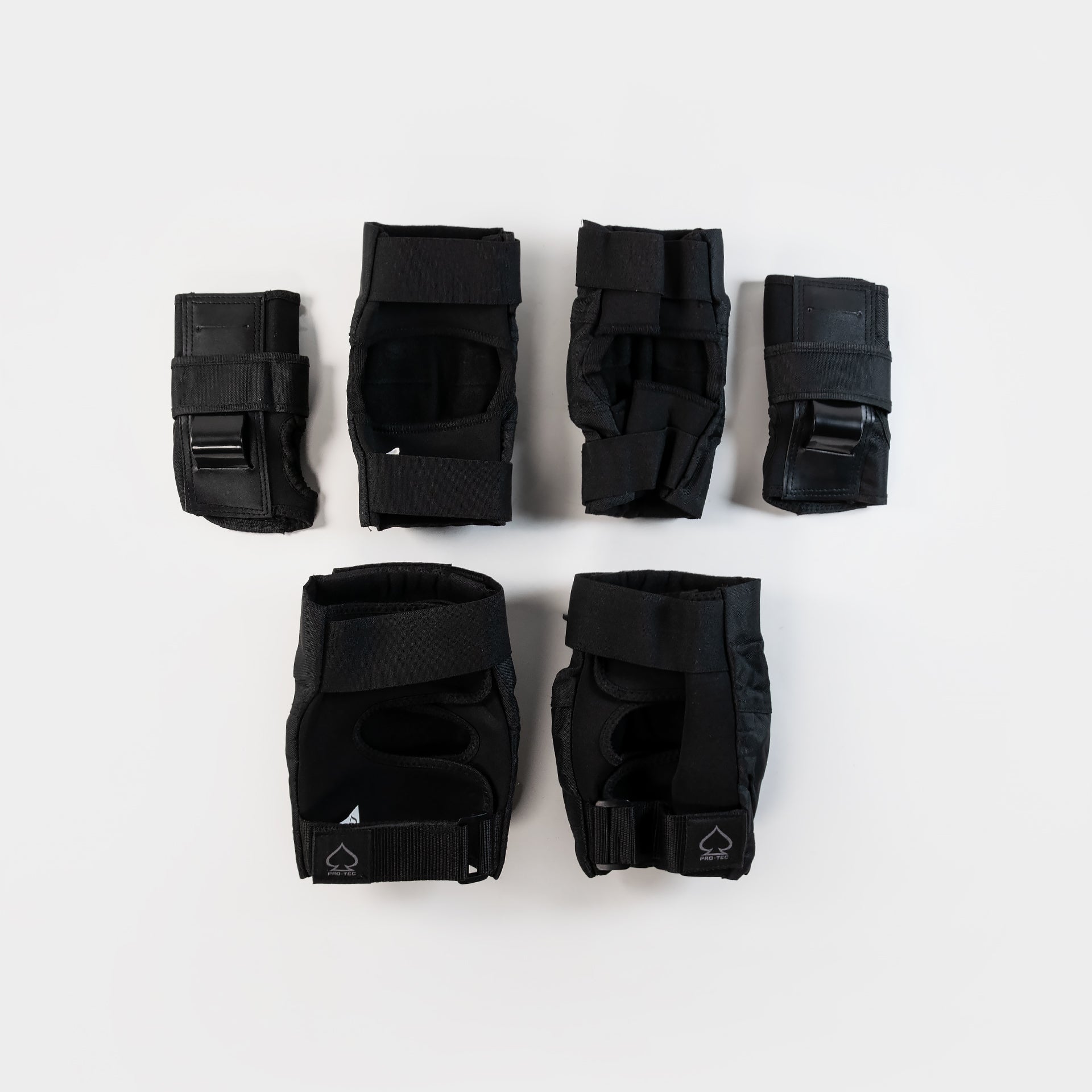 Pro-Tec Street Gear Open Back 3 Pack Pad Set - Black - Prime Delux Store
