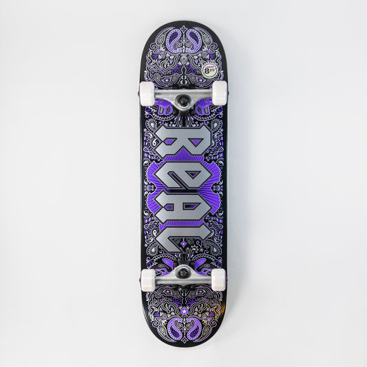 Real - 8.25" - Bandana Series Complete Skateboard - Purple - Prime Delux Store