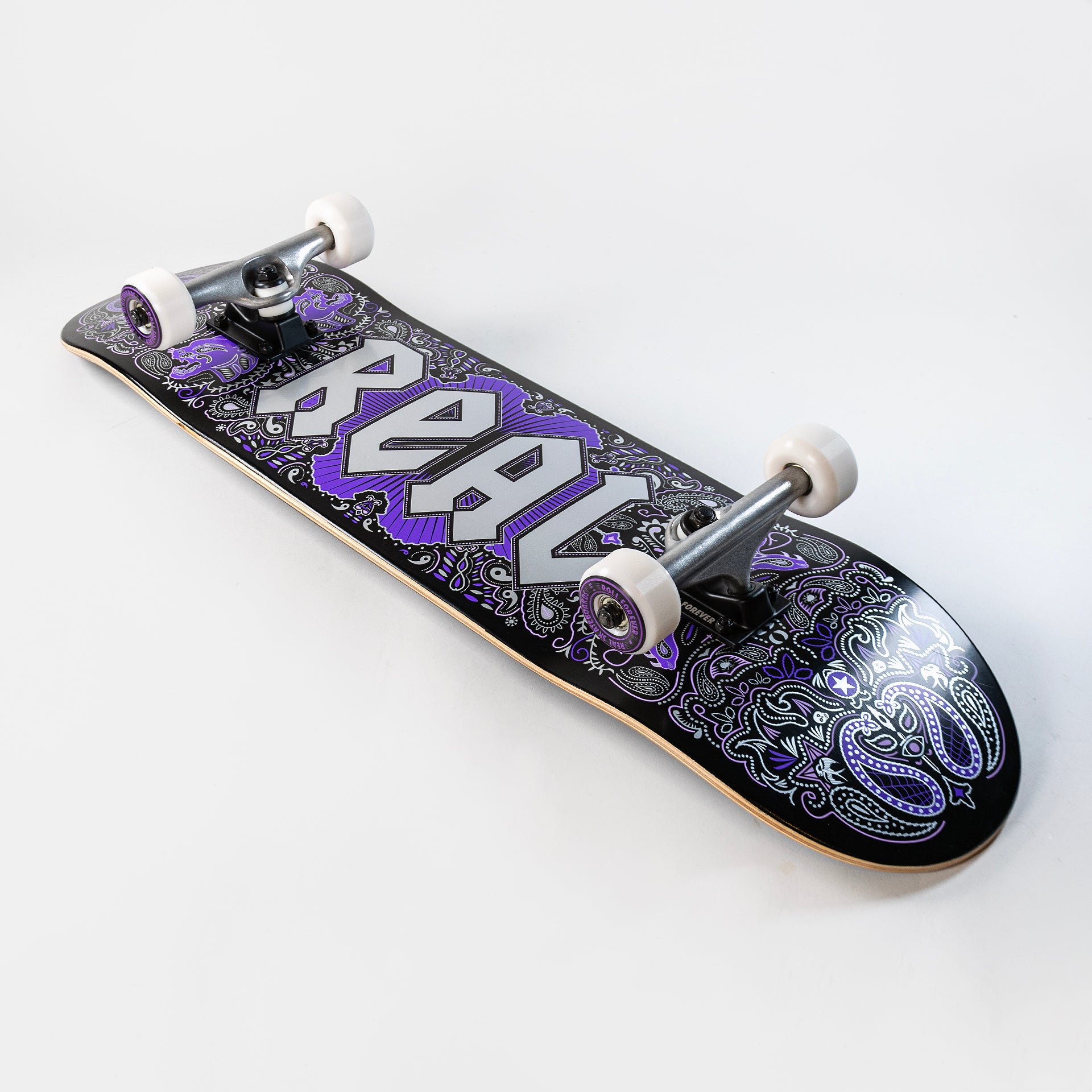 Real - 8.25" - Bandana Series Complete Skateboard - Purple - Prime Delux Store